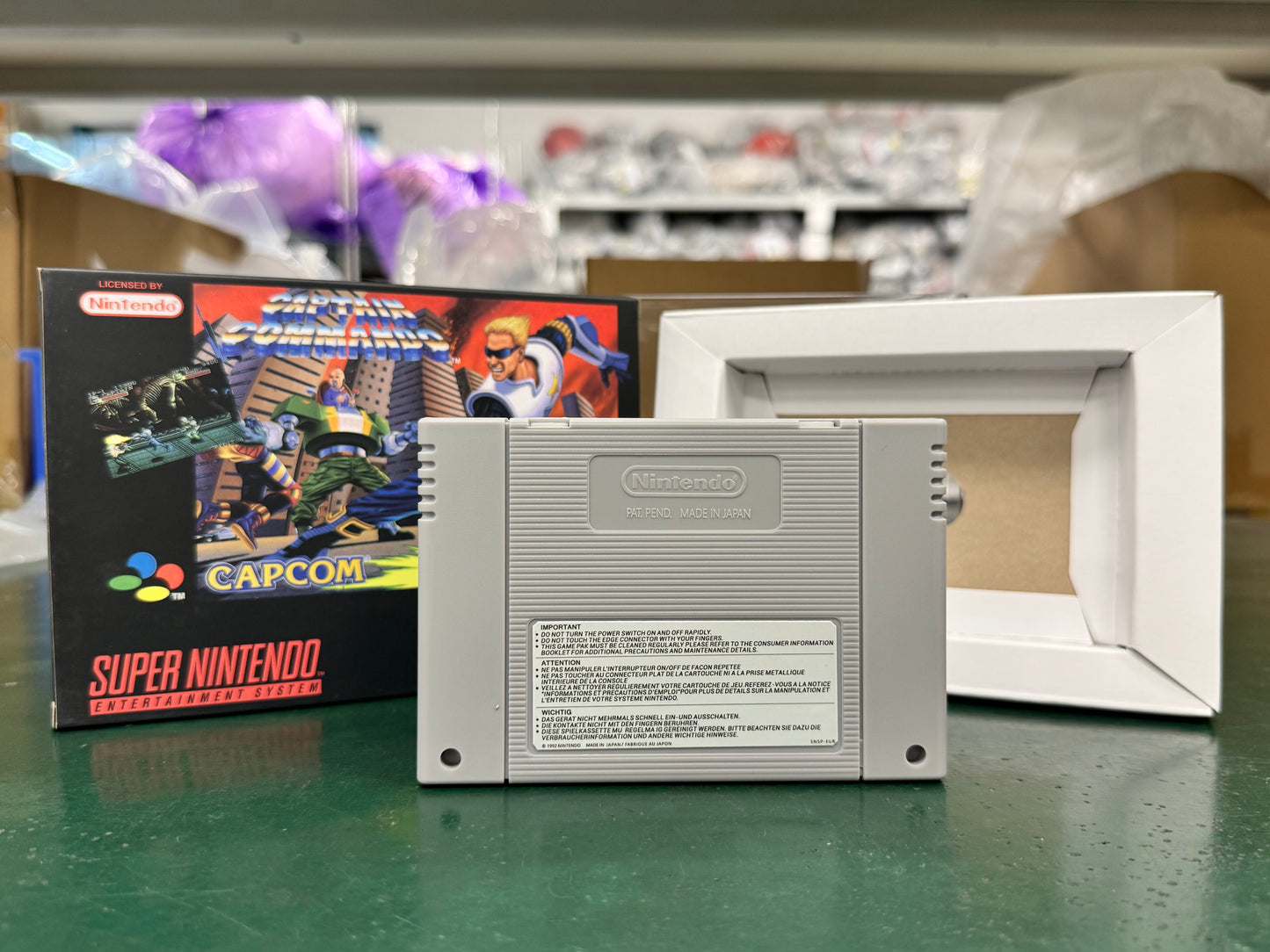 Captain Commando SNES Super Nintendo PAL EUR Video Game Cartridge with Box