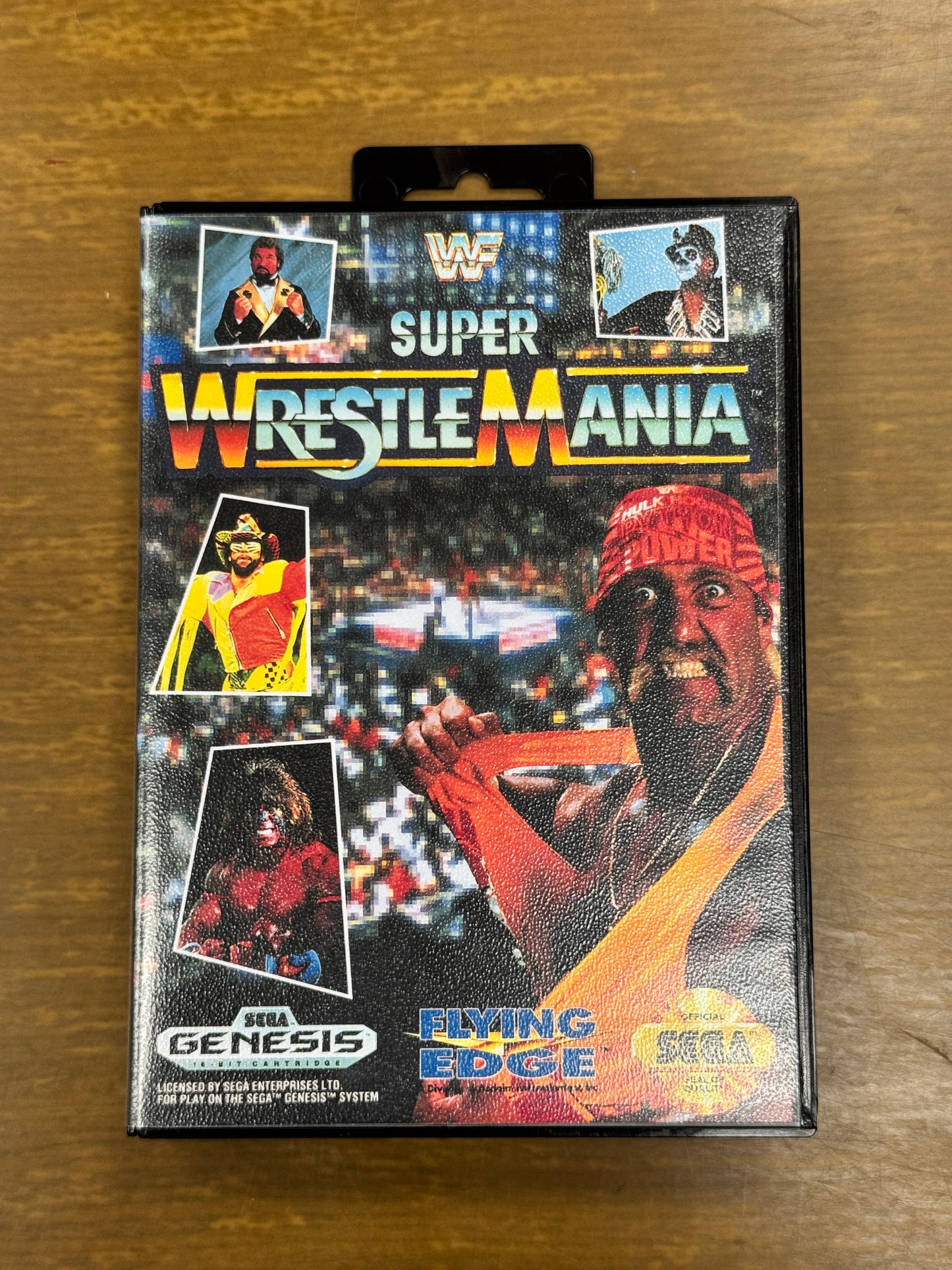 WWF WrestleMania SEGA Genesis 16-Bit Video Game Card with Box