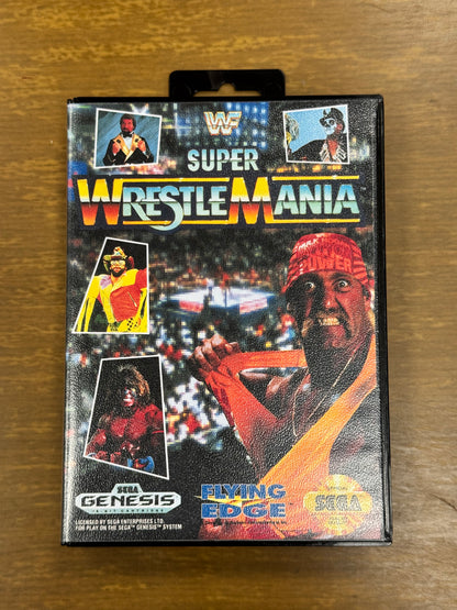 WWF WrestleMania SEGA Genesis 16-Bit Video Game Card with Box
