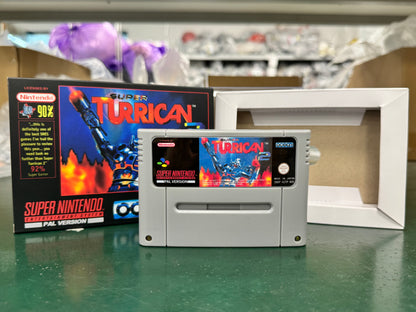 Super Turrican 2 SNES Super Nintendo PAL EUR Video Game Cartridge with Box