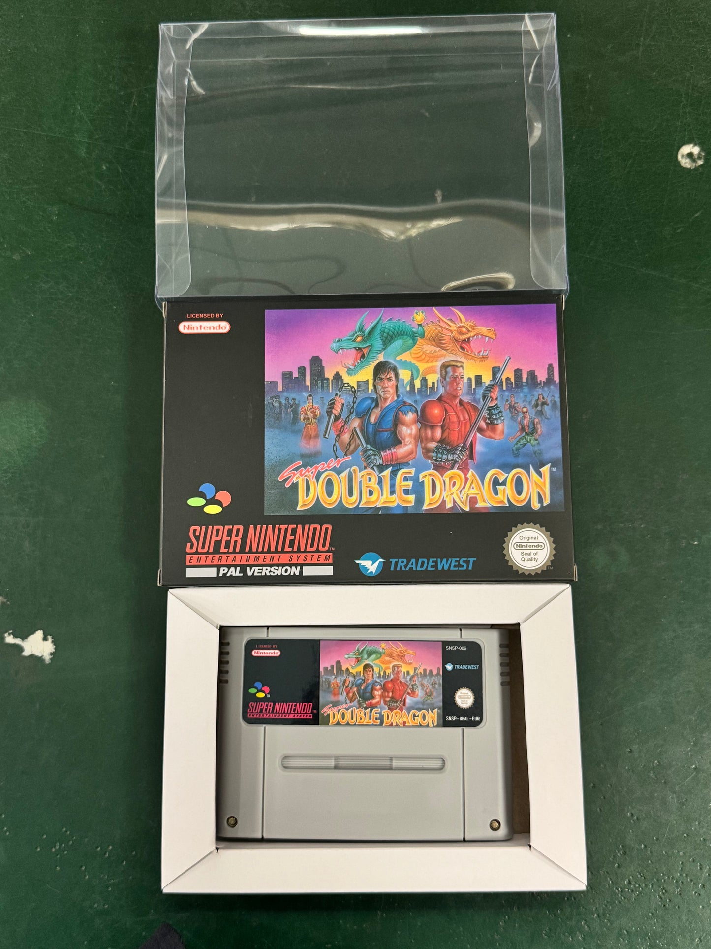 Super Double Dragon (SNES) Super Nintendo (PAL EUR) Game Cartridge with Box