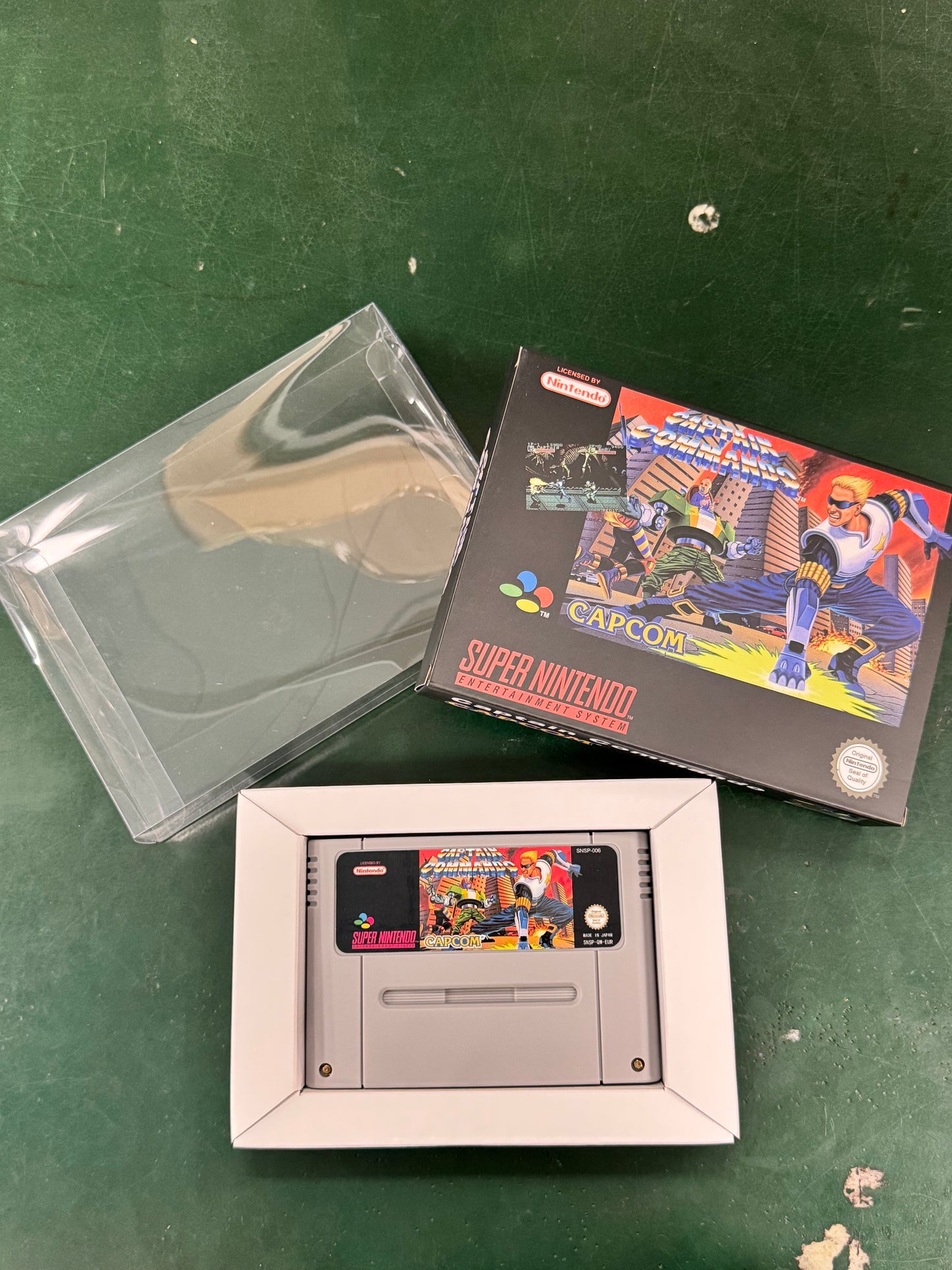 Captain Commando SNES Super Nintendo PAL EUR Video Game Cartridge with Box