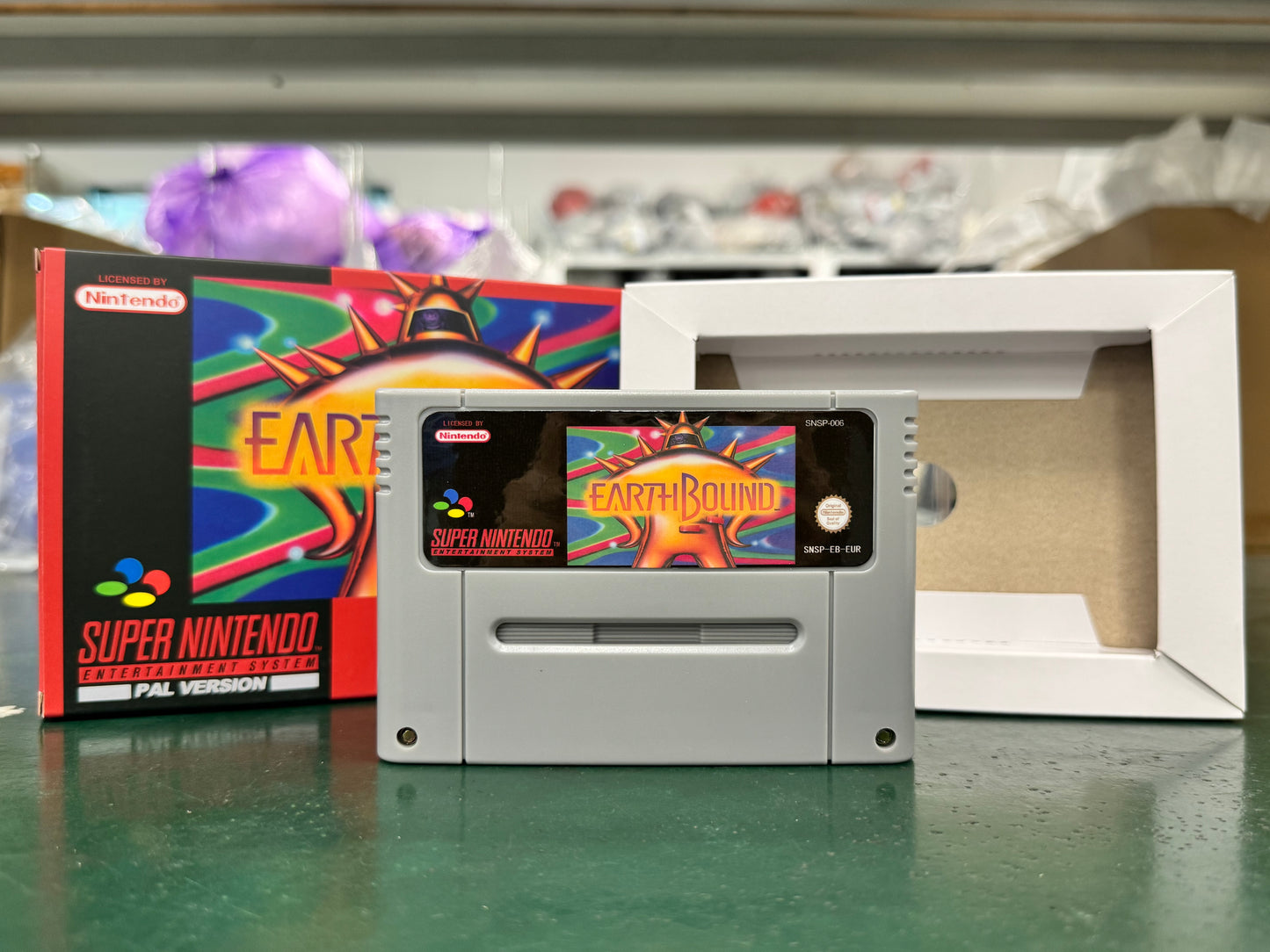 EarthBound SNES Super Nintendo PAL EUR Video Game Cartridge with Box