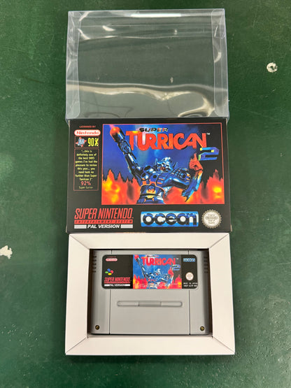 Super Turrican 2 SNES Super Nintendo PAL EUR Video Game Cartridge with Box