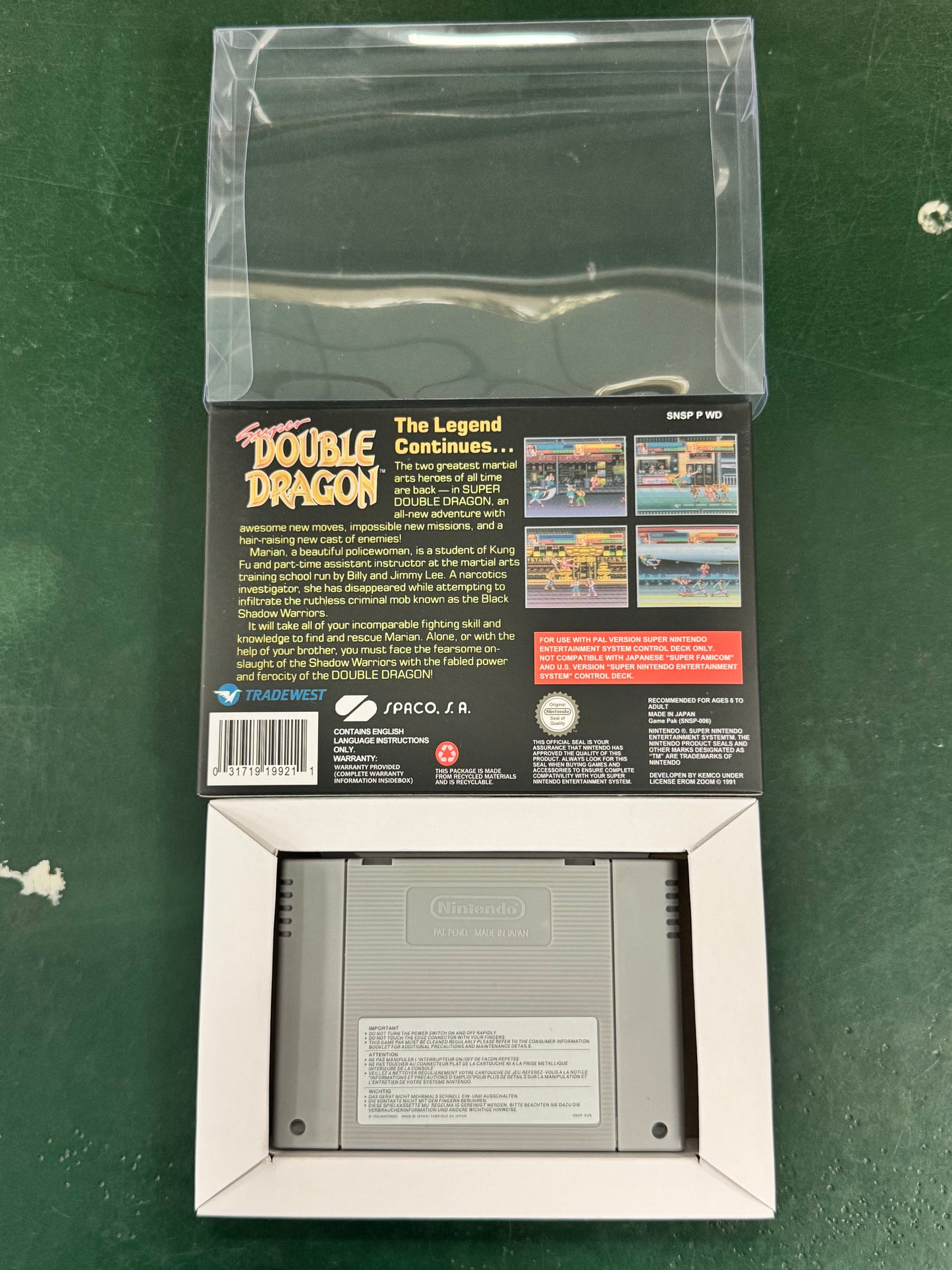 Super Double Dragon (SNES) Super Nintendo (PAL EUR) Game Cartridge with Box
