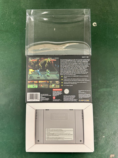 Captain Commando SNES Super Nintendo PAL EUR Video Game Cartridge with Box