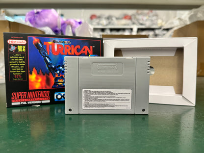 Super Turrican 2 SNES Super Nintendo PAL EUR Video Game Cartridge with Box