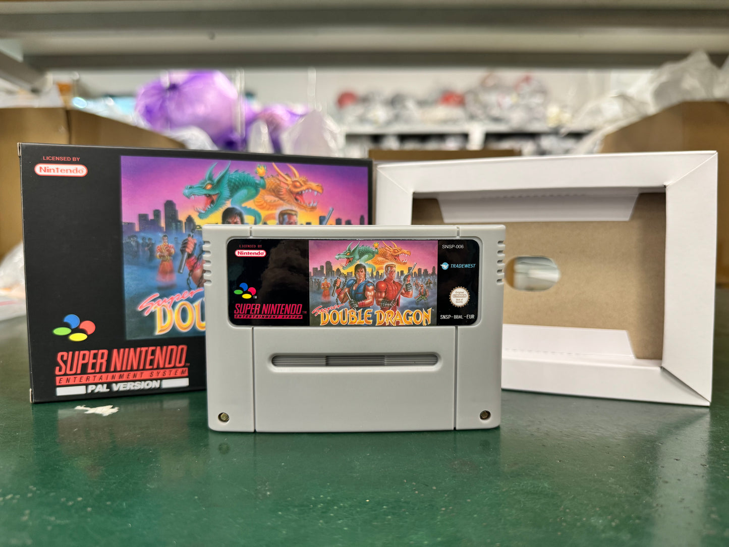 Super Double Dragon (SNES) Super Nintendo (PAL EUR) Game Cartridge with Box