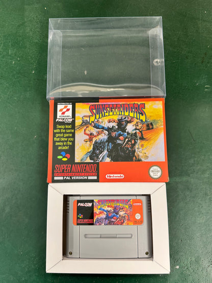 Sunset Riders SNES Super Nintendo PAL EUR Video Game Cartridge with Box