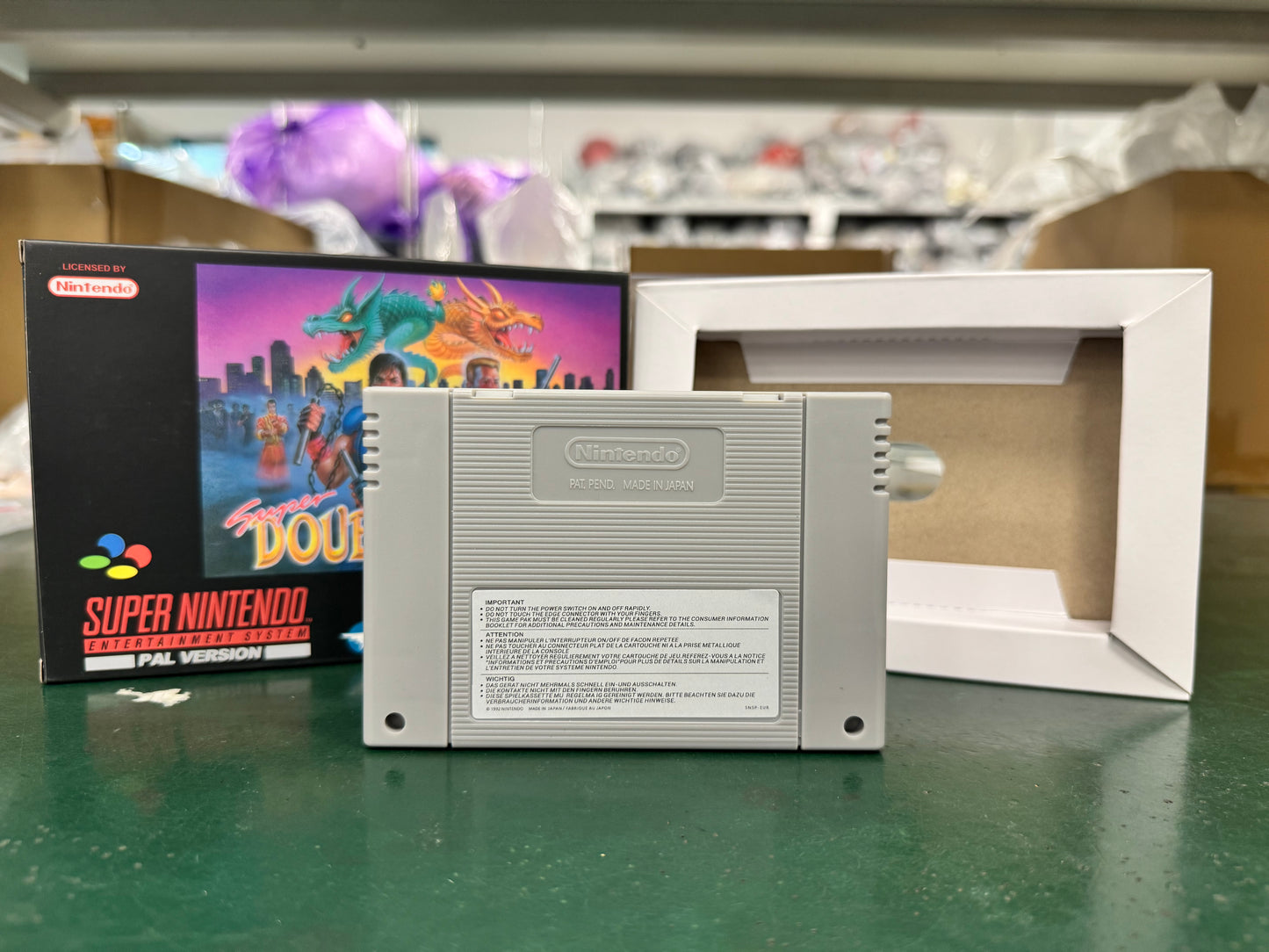Super Double Dragon (SNES) Super Nintendo (PAL EUR) Game Cartridge with Box
