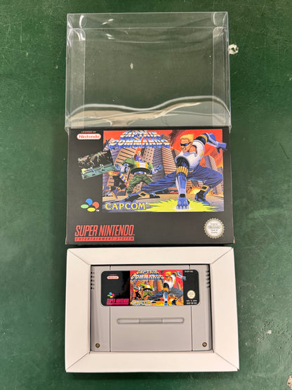 Captain Commando SNES Super Nintendo PAL EUR Video Game Cartridge with Box