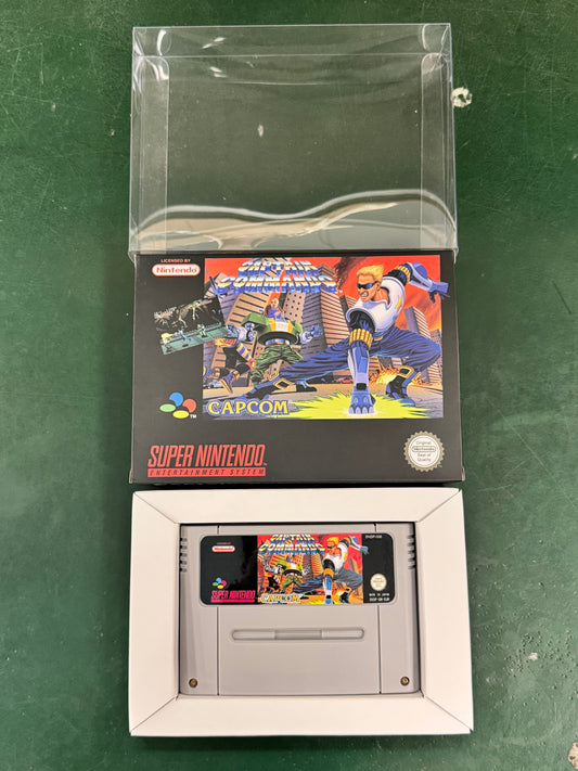 Captain Commando SNES Super Nintendo PAL EUR Video Game Cartridge with Box