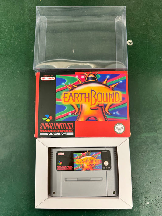 EarthBound SNES Super Nintendo PAL EUR Video Game Cartridge with Box
