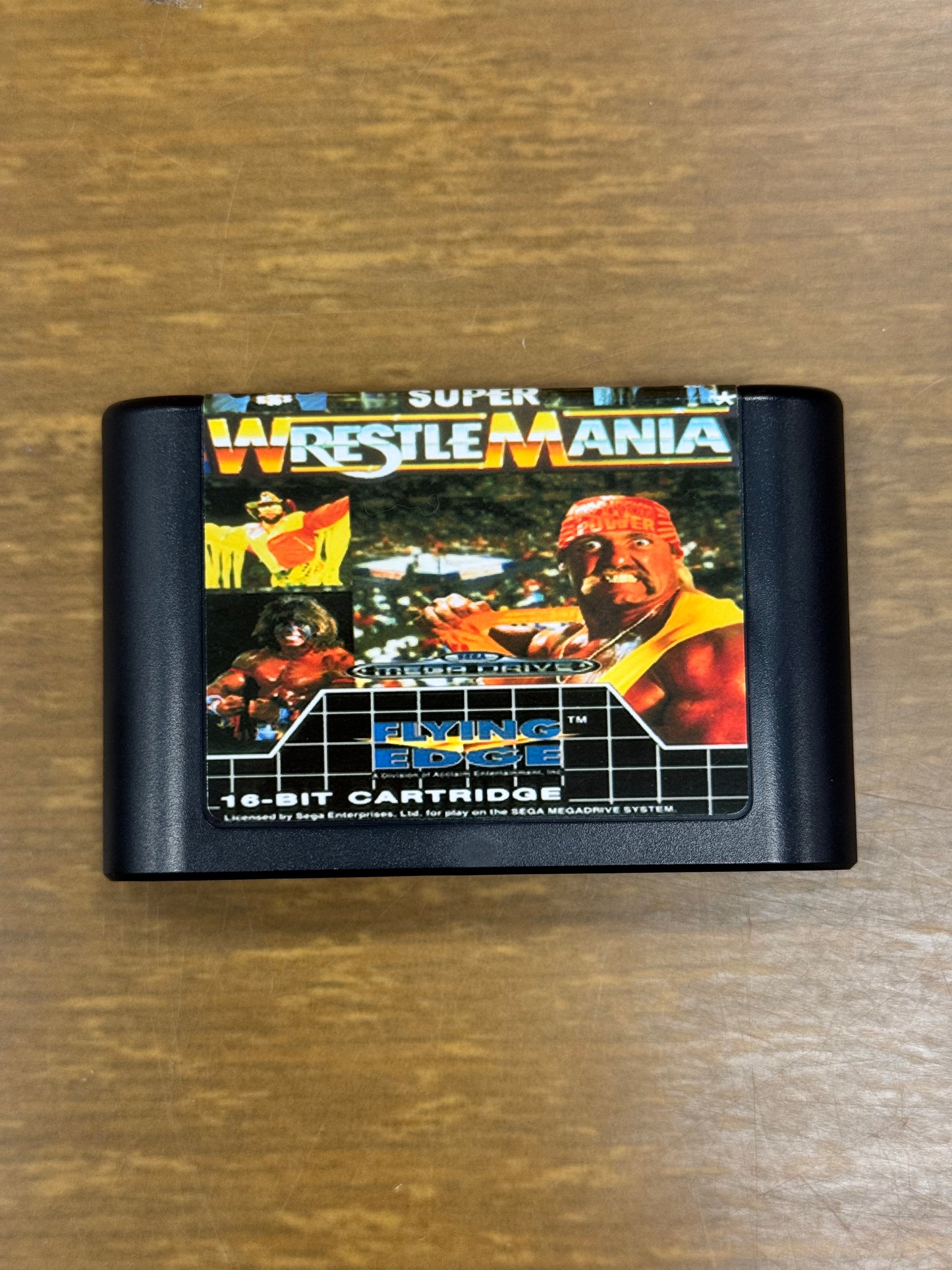WWF WrestleMania SEGA Mega Drive 16-Bit Video Game Card with Box