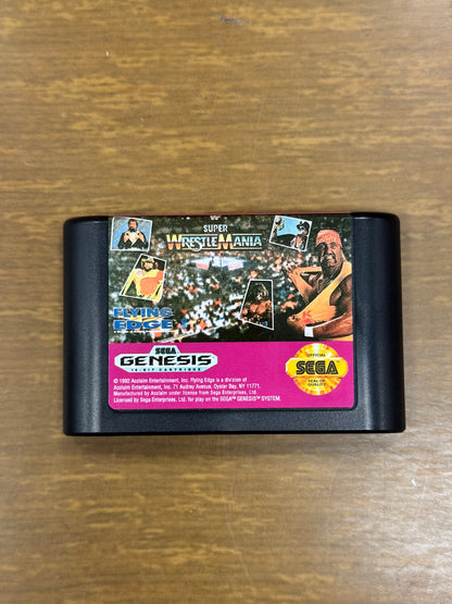 WWF WrestleMania SEGA Genesis 16-Bit Video Game Card with Box