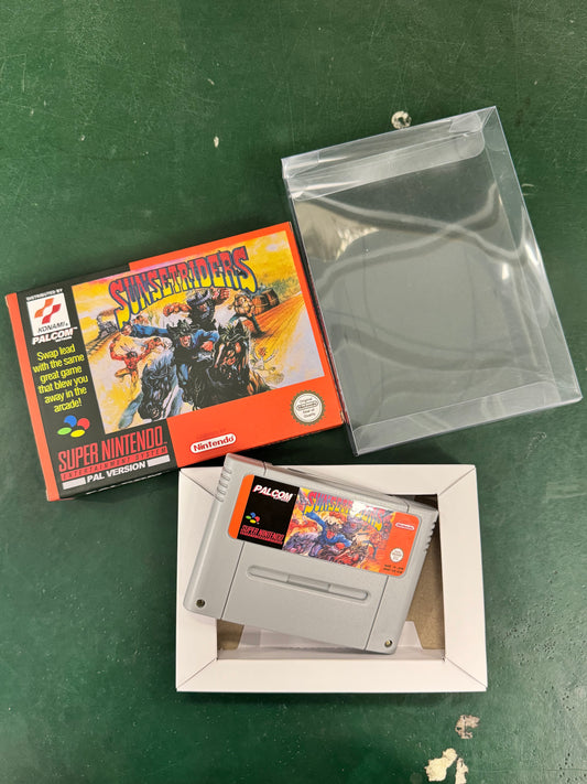 Sunset Riders SNES Super Nintendo PAL EUR Video Game Cartridge with Box
